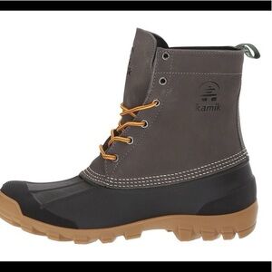 New Kamik Yukon 6 leather waterproof winter boots sz 10